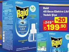 RAİD 45 GECE ELEKTRO LİKİT YEDEK ŞİŞE RAİD 45 GECE ELEKTRO LİKİT YEDEK ŞİŞE